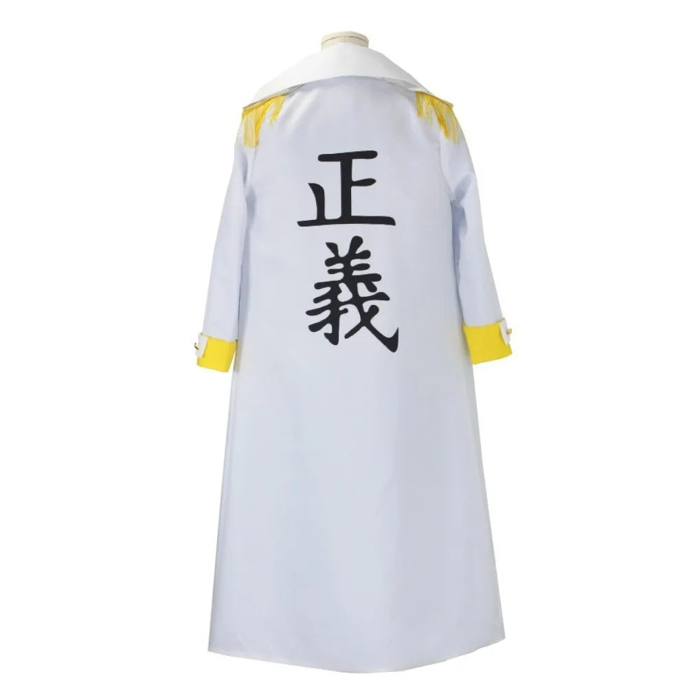 NEW Anime Borsalino Cosplay Costume Admiral Kizaru Cloak And Uniform Suit Halloween Navy General Performance Costumes