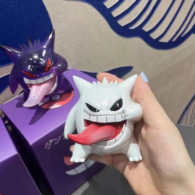 9cm Pokemon Kawaii Funny Gengar Tongue Out Action Figure Pocket Monsters Collect Doll Anime Model Toy Car Ornament Surprise Gift