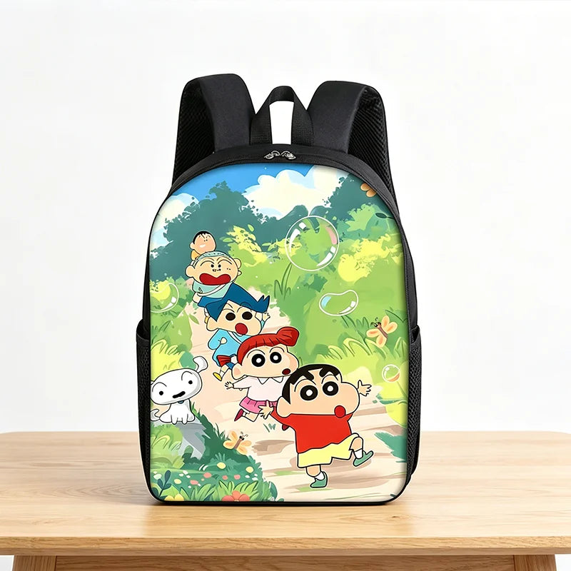 Crayon Shin-chan SchoolBag Kindergarten Backpack Cute Cartoon Anime Knapsack Mochila Teenager Student Book Bag Bagpacks Rucksack