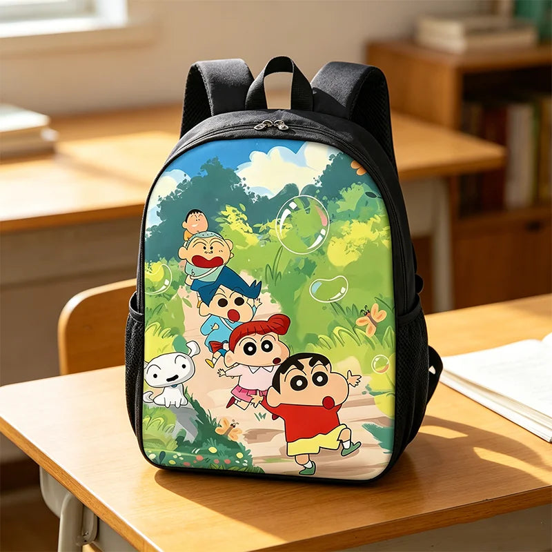 Crayon Shin-chan SchoolBag Kindergarten Backpack Cute Cartoon Anime Knapsack Mochila Teenager Student Book Bag Bagpacks Rucksack