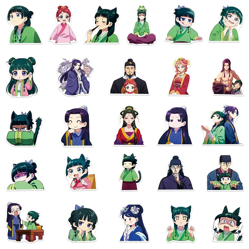 10/30/55pcs New Anime The Apothecary Diaries Stickers Cute Maomao Cartoon Decals DIY Water Bottle Phone Laptop Kawaii Sticker