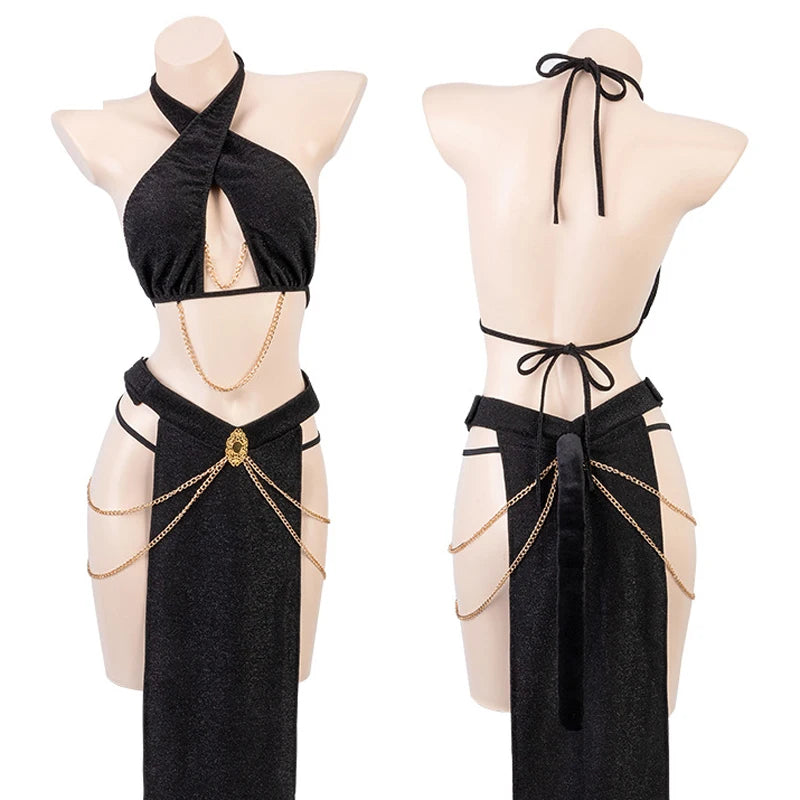 AniLV 2023 Women Movie Egypt Queen Uniform Costume Girl Anime Chain Skirt Outfits Costumes Cosplay