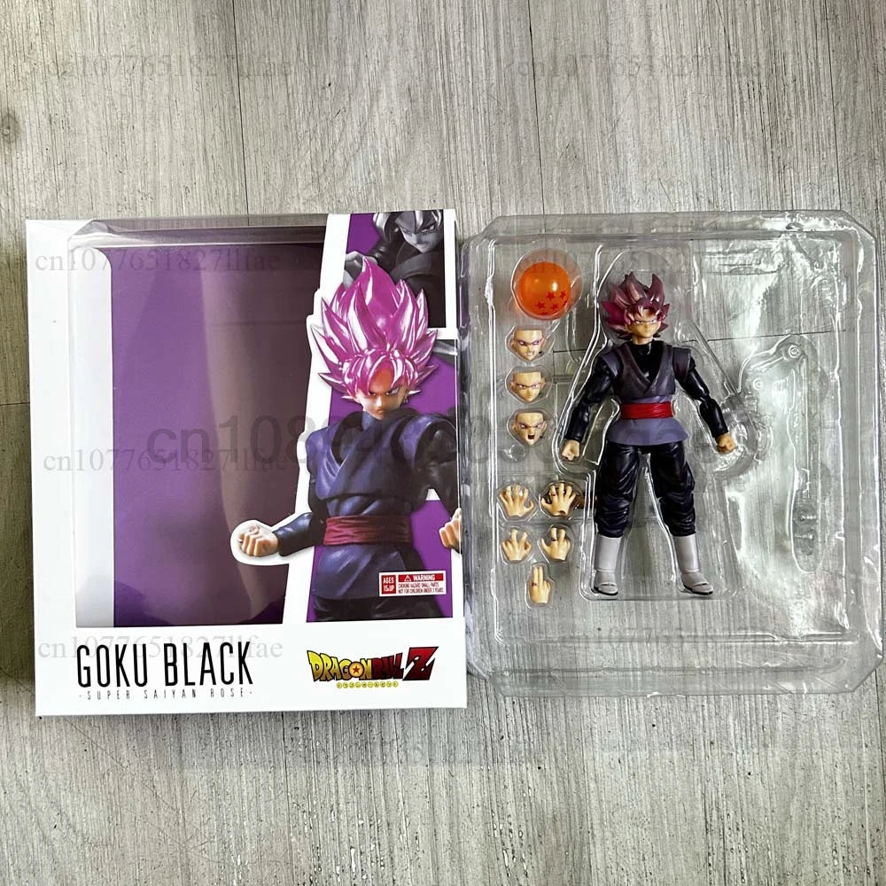 Dragon Ball Z Super Saiyan Rose Goku Black Action Figure Model Toys Joint Movable Gift For Friends Room Decor Christmas Present