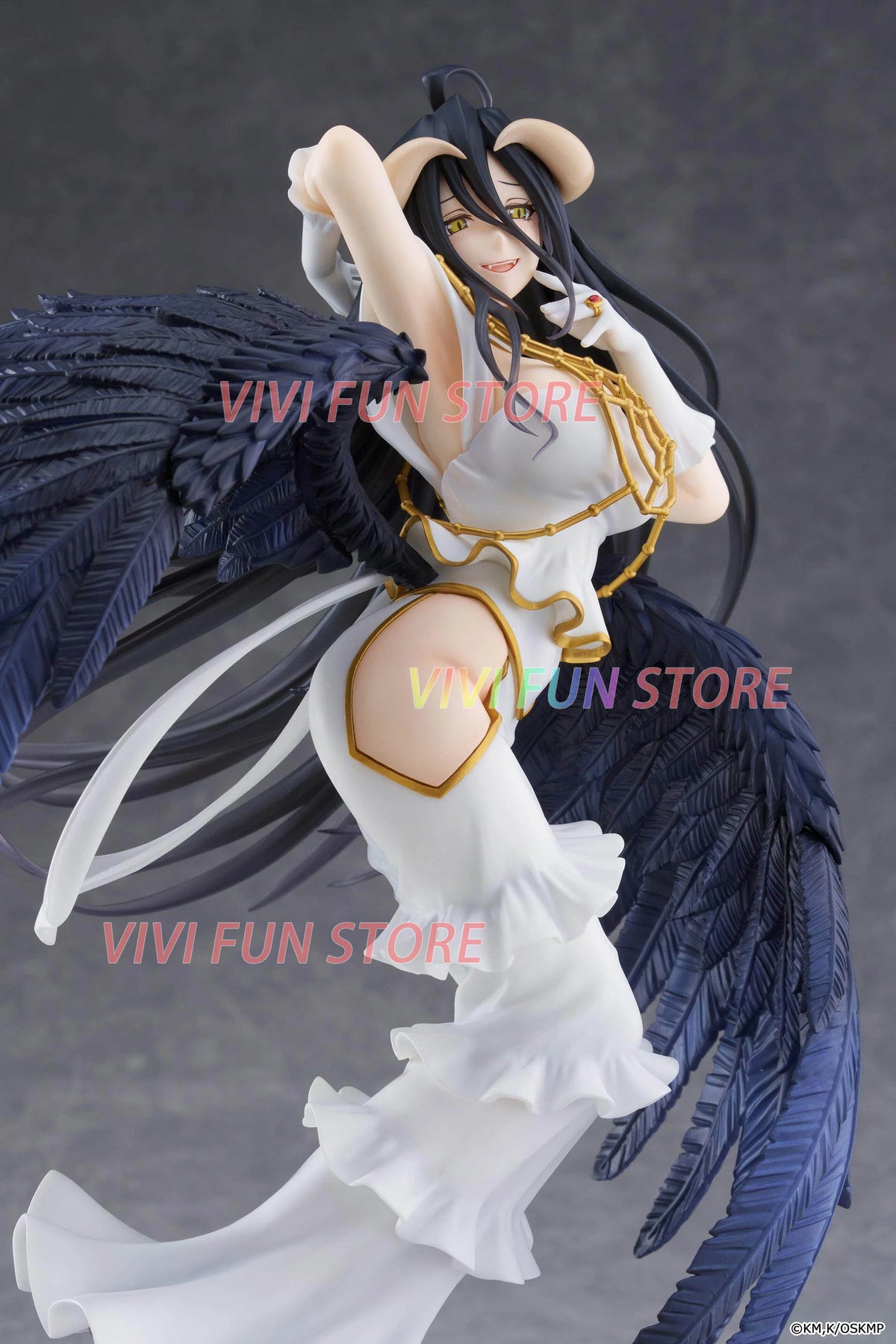 In Stock  T-most OVERLORD Albedo Pure White Devil ver.  Model Toys 29cm Beautiful girl Model Static ornaments