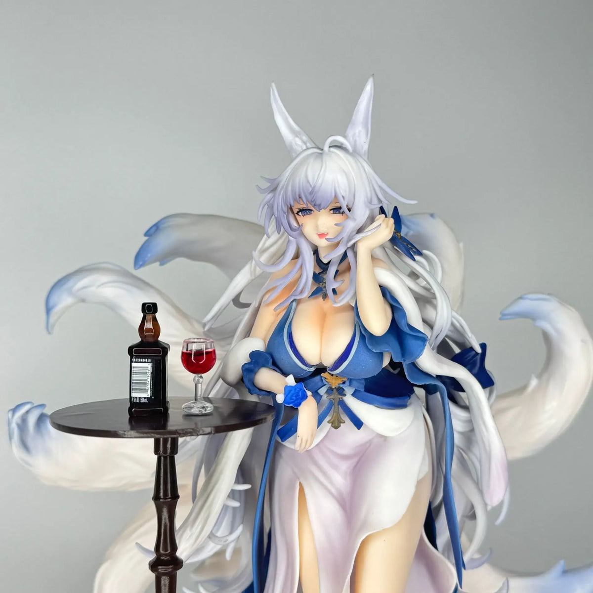 28.5cm Blue Archive Shinano Anime GK Figure, Evening Gown Ver PVC ABS Beautiful Girl Statue Model, Desktop Ornament Collectible