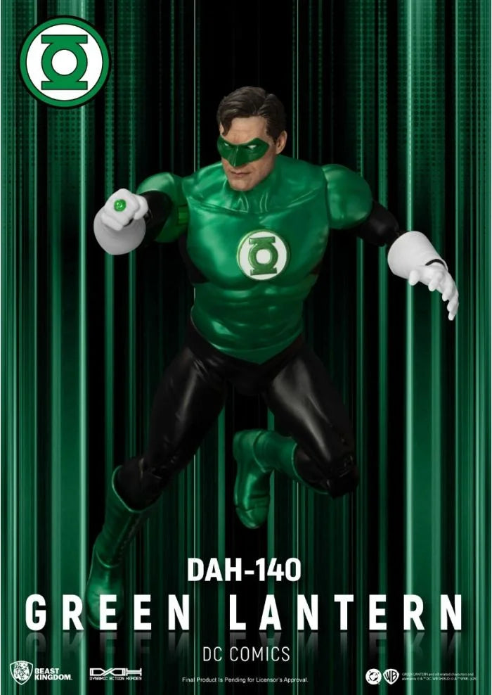 8Inch Original DC Beast Kingdom DAH-140 Green Lantern 141 The Flash 142 Superman 143 Batman Action Figures Collection Gift Toys