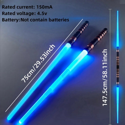 1-2PCS LED Light Up Sabers Cosplay Motion Sensitive Retractable Swords Wedding Supplies Kids Xmas Party Favors