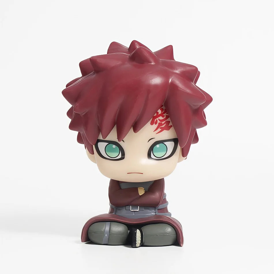 Naruto Chibi Figures Q Version Sitting Anime Figurines Sasuke Itachi Kakashi Gaara Hinata Sakura Collectible Desk Decor Gift