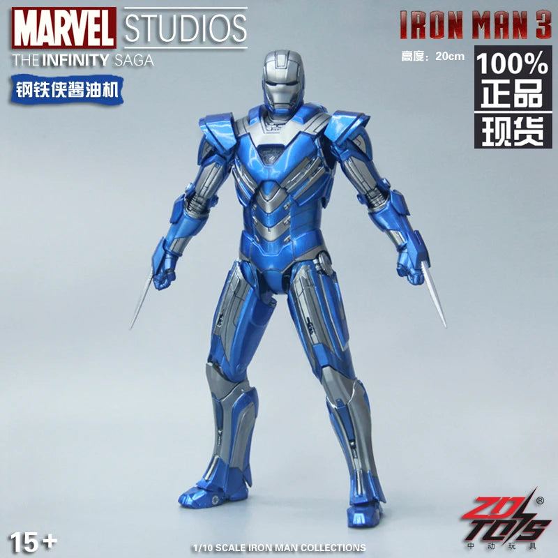 ZD Toys Marvel Studios Iron Man MK3 Action Figure MK35 MK24 MK40 MK38 Tony Stark Ironman Figure Action Collect Toy Gift