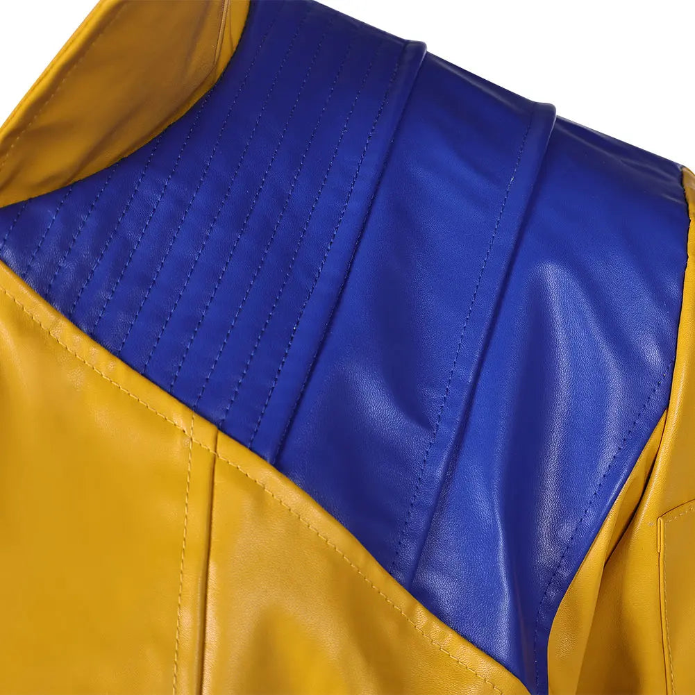 Fantasia Wolf Logan Cosplay Yellow Casual Jacket Game Rival Superhero Disfraz Costume Adult Men Halloween Carnival Party Clothes