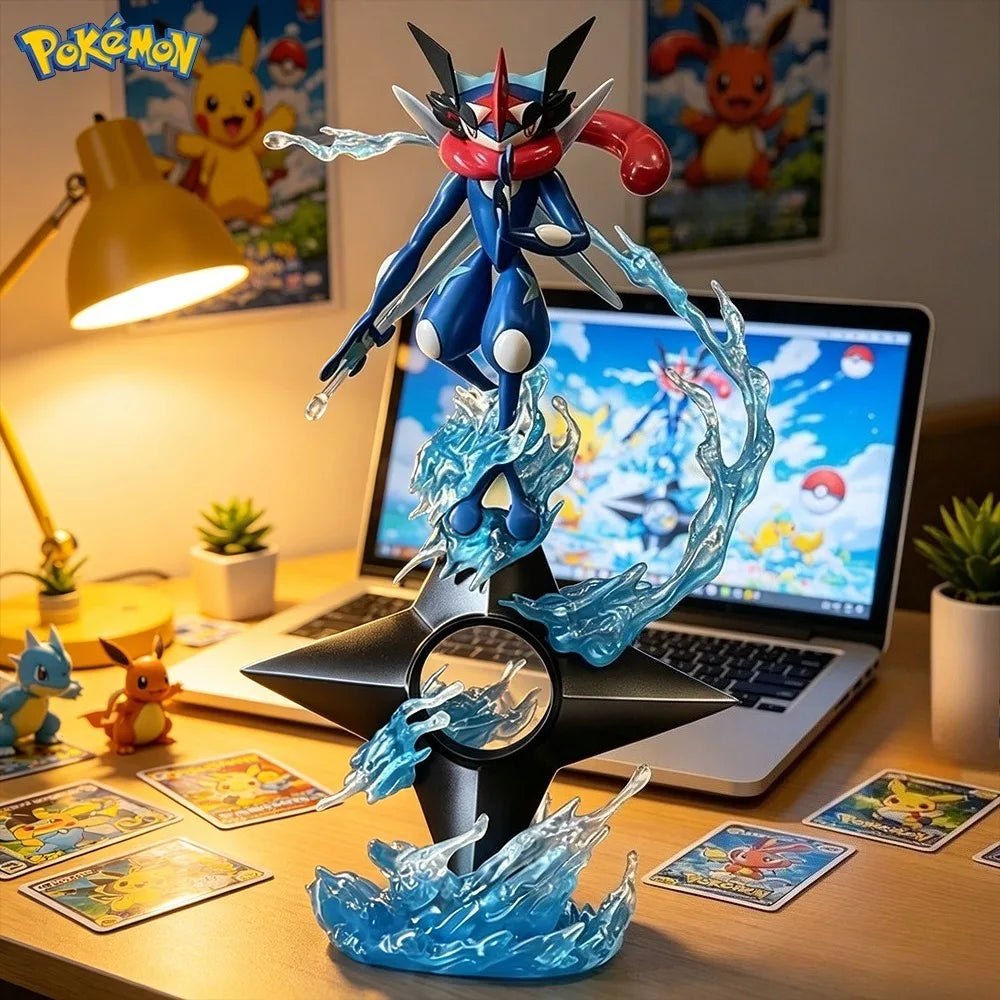 19cm/7.48in Anime Pokemon Figure Greninja Action Figures Pvc Statue Desktop Ornamen Collection Model Toys Gifts