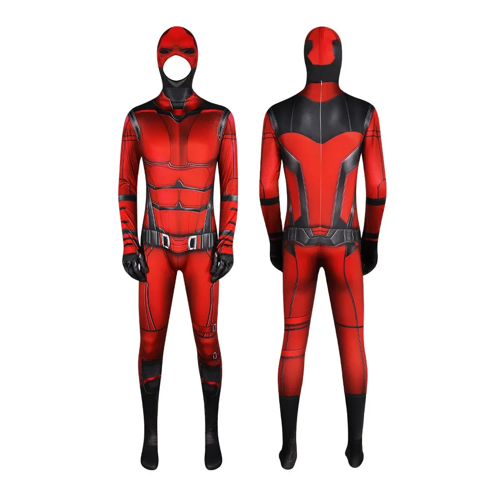 Anime Daredevil Costume Cosplay Spandex Halloween Costume Daredevil Superhero Zentai Suits Men Outfits Bodysuit