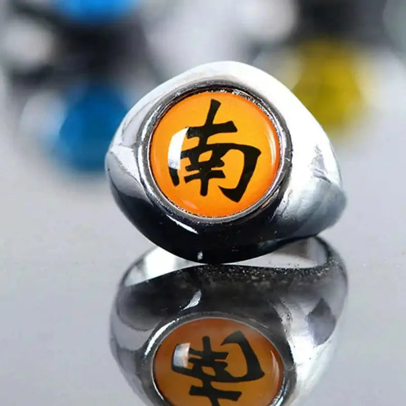 Hot Anime Ring Cosplay Akatsuki Itachi Pain Metal Finger Adult Ninja Props Accessories Cool  Jewelry Gift Adjustable Size