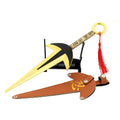 18cm/30cm Naruto Namikaze Minato Weapon The Art of FlyThunder God Kunai Metal Craft Model with Holster Desk Ninja Ornaments Toys