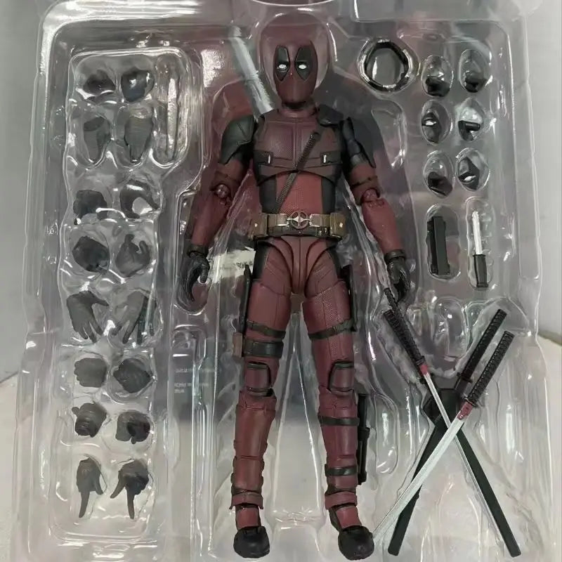 SHF Deadpool 2 Action Figure 16cm PVC Joint Movable Superhero Collection Doll Kids Birthday Gift For Marvel Toy Collectors