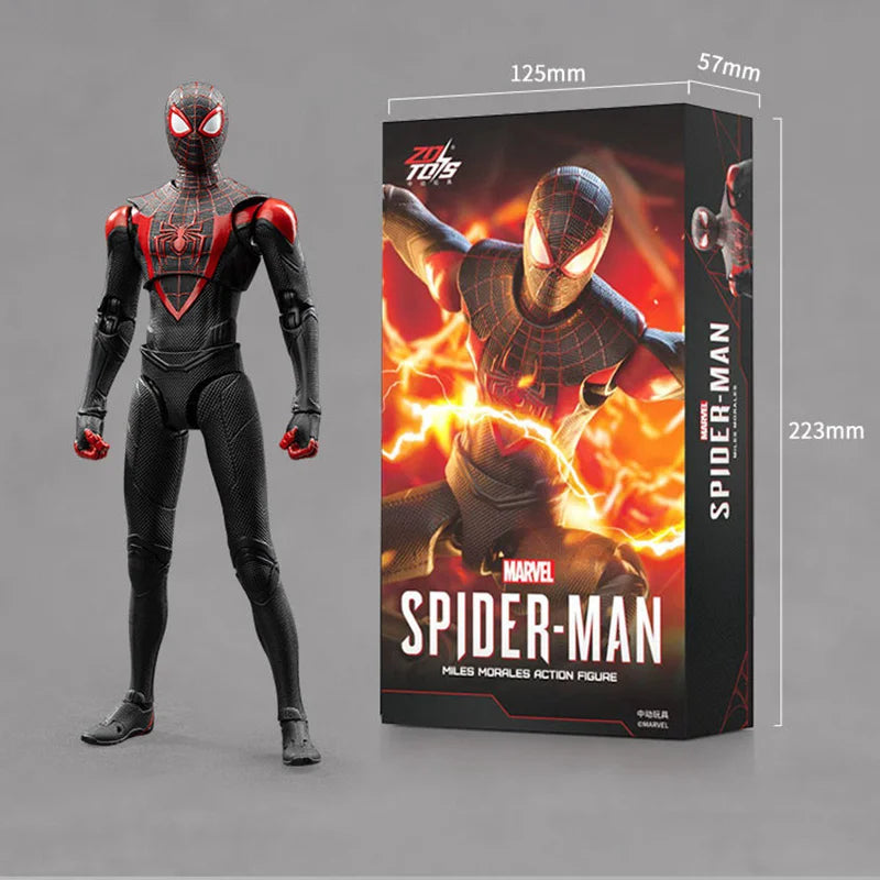 ZD Toy Spider-Man Brand New Day Spider Man PS4 Peter Parker Gold Black Red Iron Spider Hobie Brown Action Figure Toys Model Gift