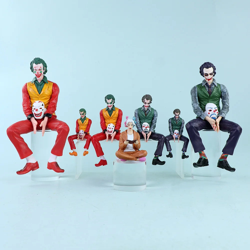 Jester Model Roof Decoration Joker Heath Ledger Sitting Posture Figures Car Doll Tail And Roof Pendant Model Statue Collectable