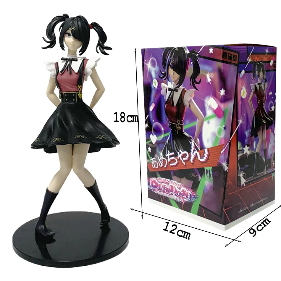 2027Needy Girl Overdose Anime Figure with Cat Action Figures Virtual Uploader PVC Collection Model Ornaments Toys Birthday Gifts