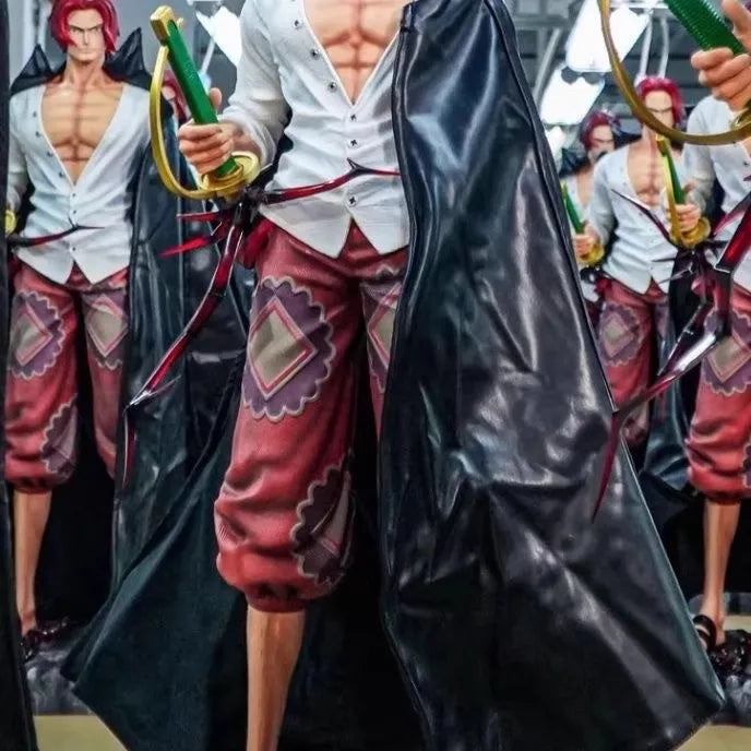 Anime Jt Statue 70cm One Piece Red Hair Shanks Four Emperors Large Gk Model Action Figures Pvc Toys Collectibles Ornaments Gifts