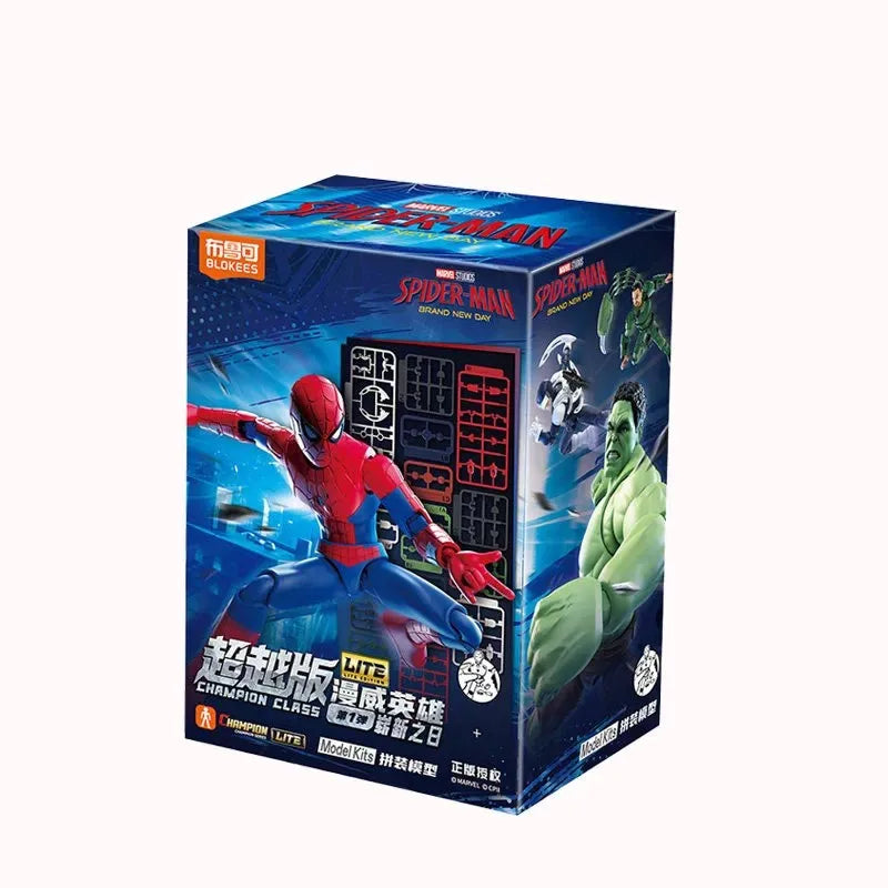 In Stock Blokees Spider-Man Champion Class Brand New Day spiderman Model Kit Spider Man Action Figure Collectible Gift Toys
