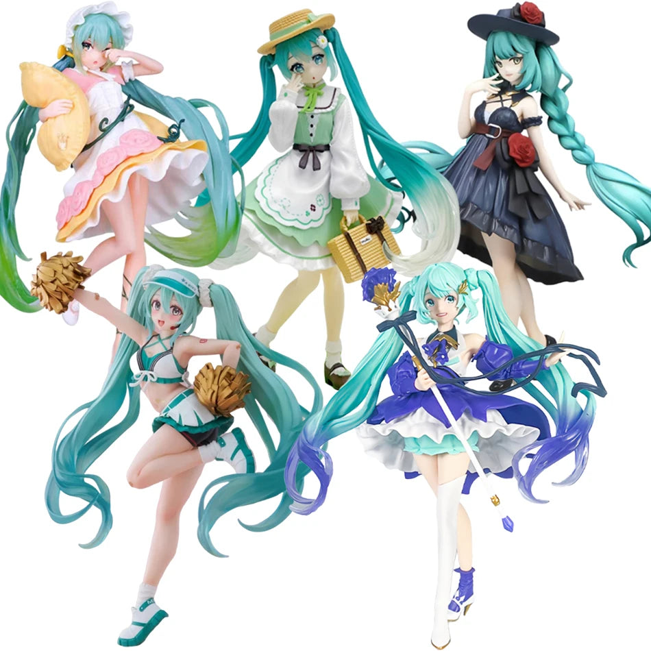 Hatsune Miku Figure Bauhinia Flower Sour Berry Candy Hatsune Miku Anime Beautiful Goddess Figure Tabletop lovely Decorations Toy