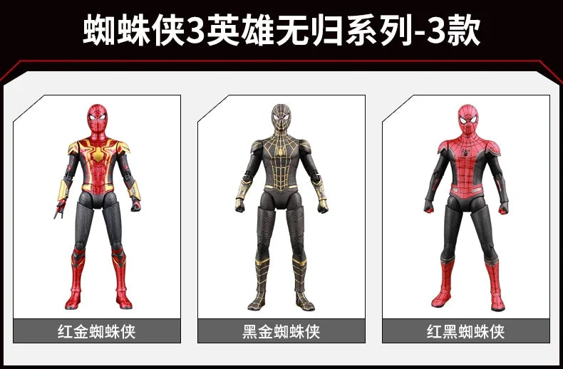 ZD Toy Iron Spider Man Advanced suit legends No Way Home Peter Parker Gold Black Red Model Action Figure Adult Collectible Toy