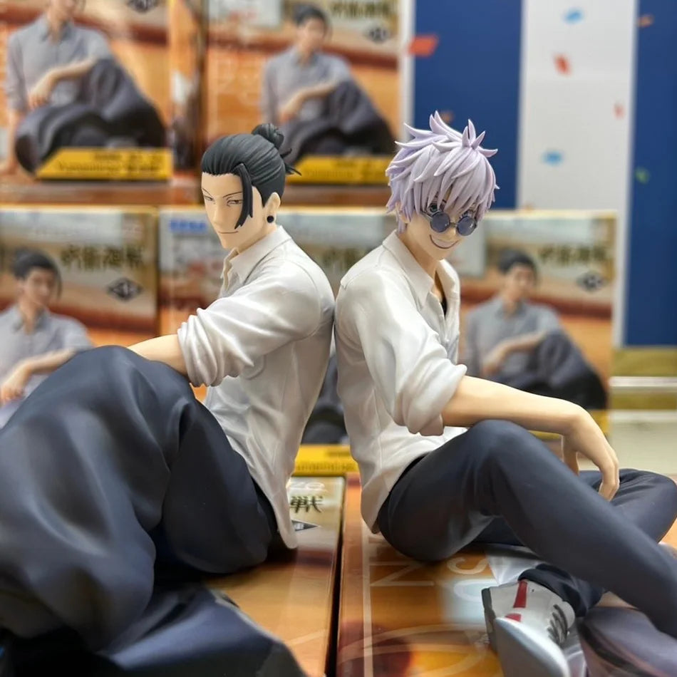 Anime Jujutsu Kaisen Figure Gojo Satoru Action Figure Noodle Stopper Doll Geto Suguru Statue 14cm PVC Model Yumemirize Toys