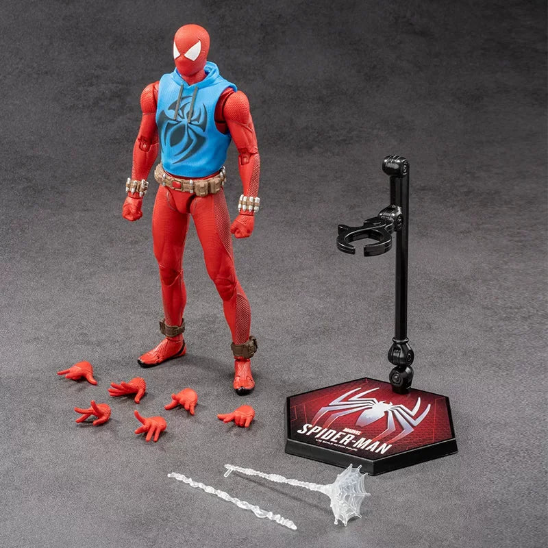 Zd Toys Marvel Spider Man Action Figure Ps4 Game Version Full Articulated Collectible Model For Display