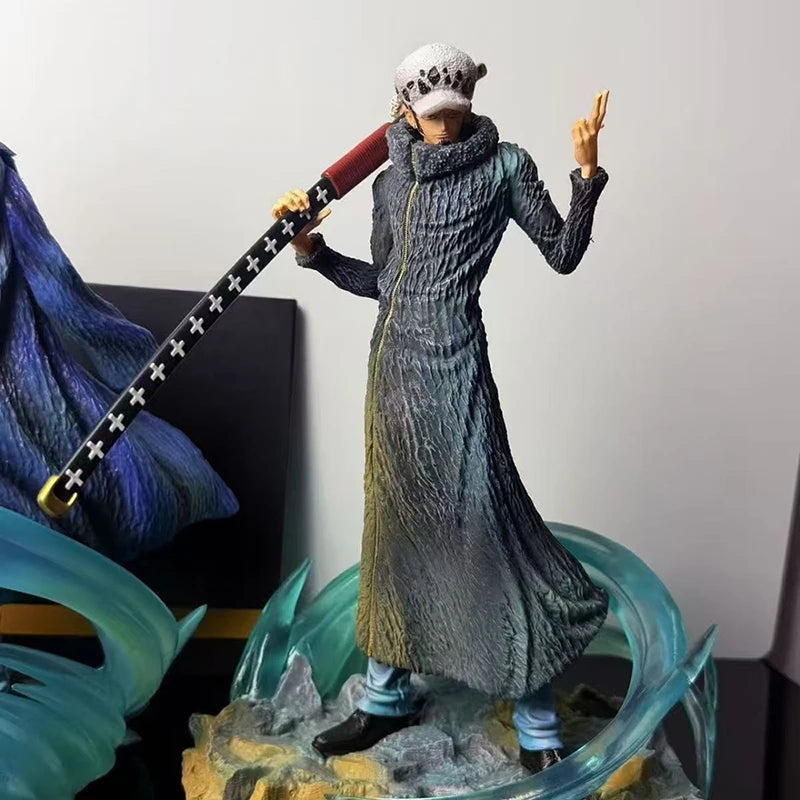 Hot Anime One Piece Law Figures Trafalgar D Water Law Figure Figurine Collection Statue Desk Decoration Boy Toys Christmas Gifts