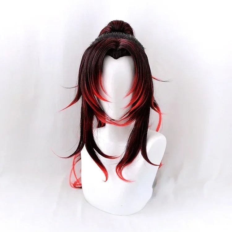 2025 New Kokushibo Cosplay Costume Wigs Tattoo Stickers Anime Printing Kimono Uniform Shirt Halloween Carnival Outfits for