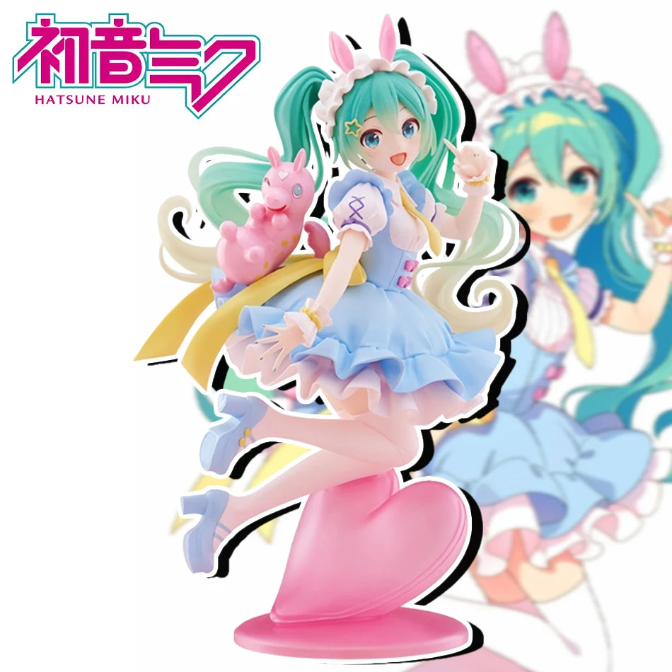20cm Hatsune Miku Anime Figure Kawaii Fairy Tales Miku Action Figure Lollipop Girl Figurine PVC Collection Anime Model Doll Toys
