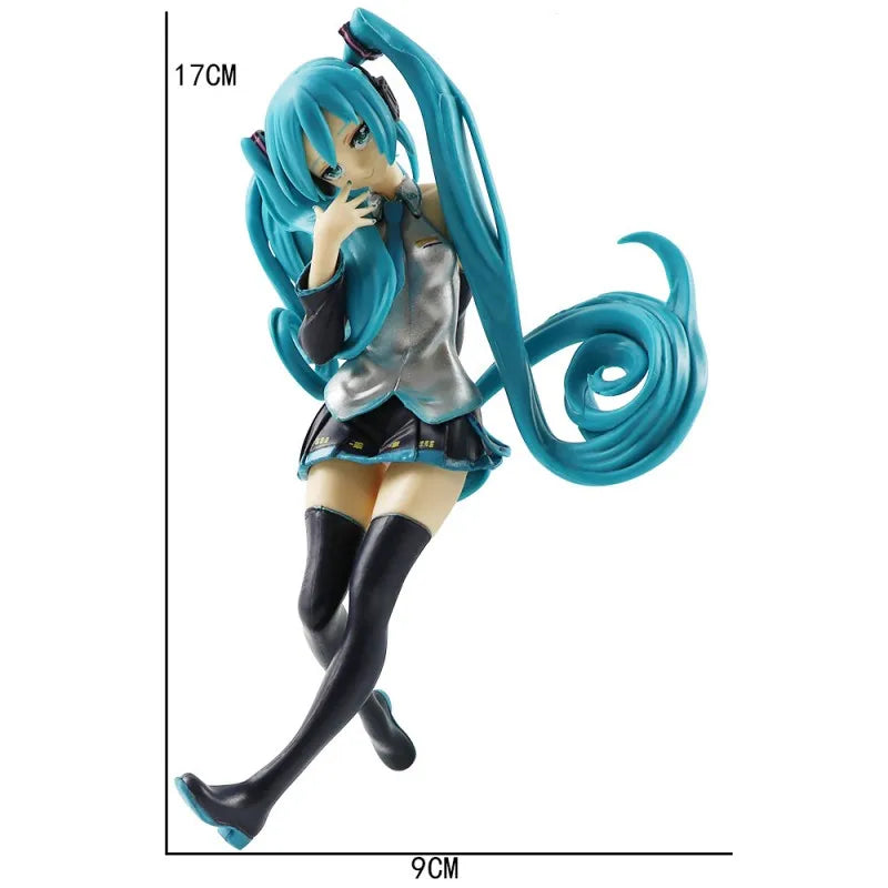 New Anime Hatsune Miku Action Figure Kawaii Collection Model Pink Sakura Kawaiii Doll Collectible Toys Cake Decor