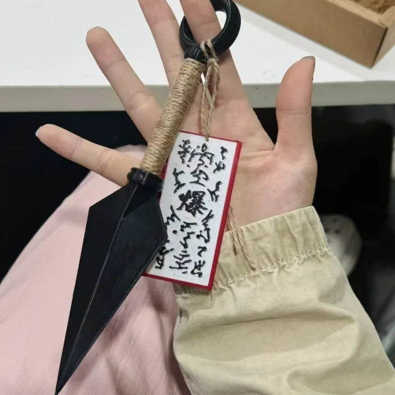 Hot Anime Ninja Kunai Fridge Magnet Toys Cartoon Cosplay Props PVC Shuriken Model Decoration Refrigerator Magnets Toys Boys Gift