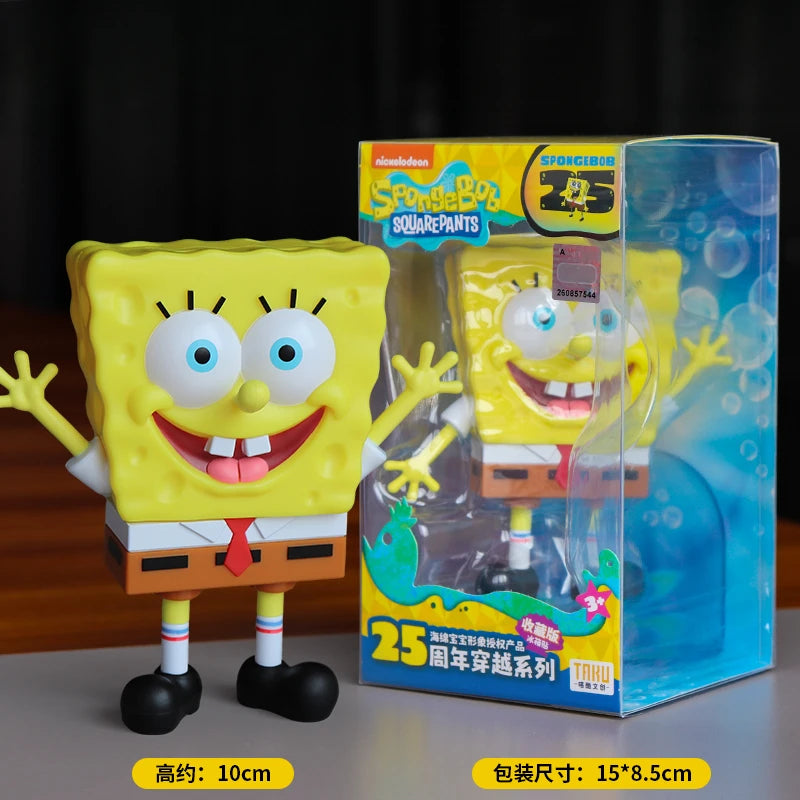 SpongeBob SuqarePants 25th Anniversary Series  Refrigerator Magnet Toy Magnetic Detachable Action Figures Collect Ornaments