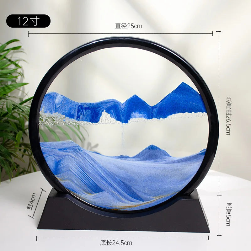 3d Quicksand Painting Desktop Ornaments Home Living Room Decoration Ecological Quicksand Painting Craft Decorations