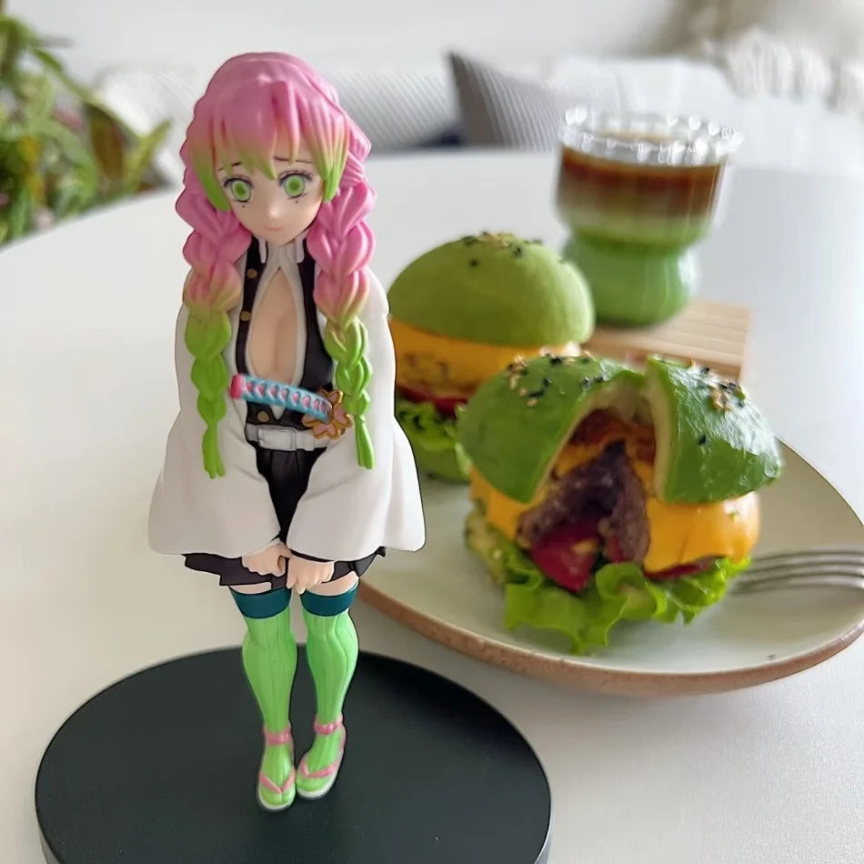 Anime Demon Slayer Kimetsu no Yaiba Figure 15cm Kochou Shinobu Kanroji Mitsuri Plum Rain Series Action Model Toy Gift