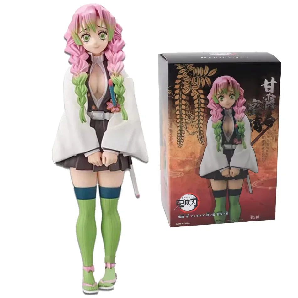 Anime Demon Slayer Kimetsu no Yaiba Figure 15cm Kochou Shinobu Kanroji Mitsuri Plum Rain Series Action Model Toy Gift