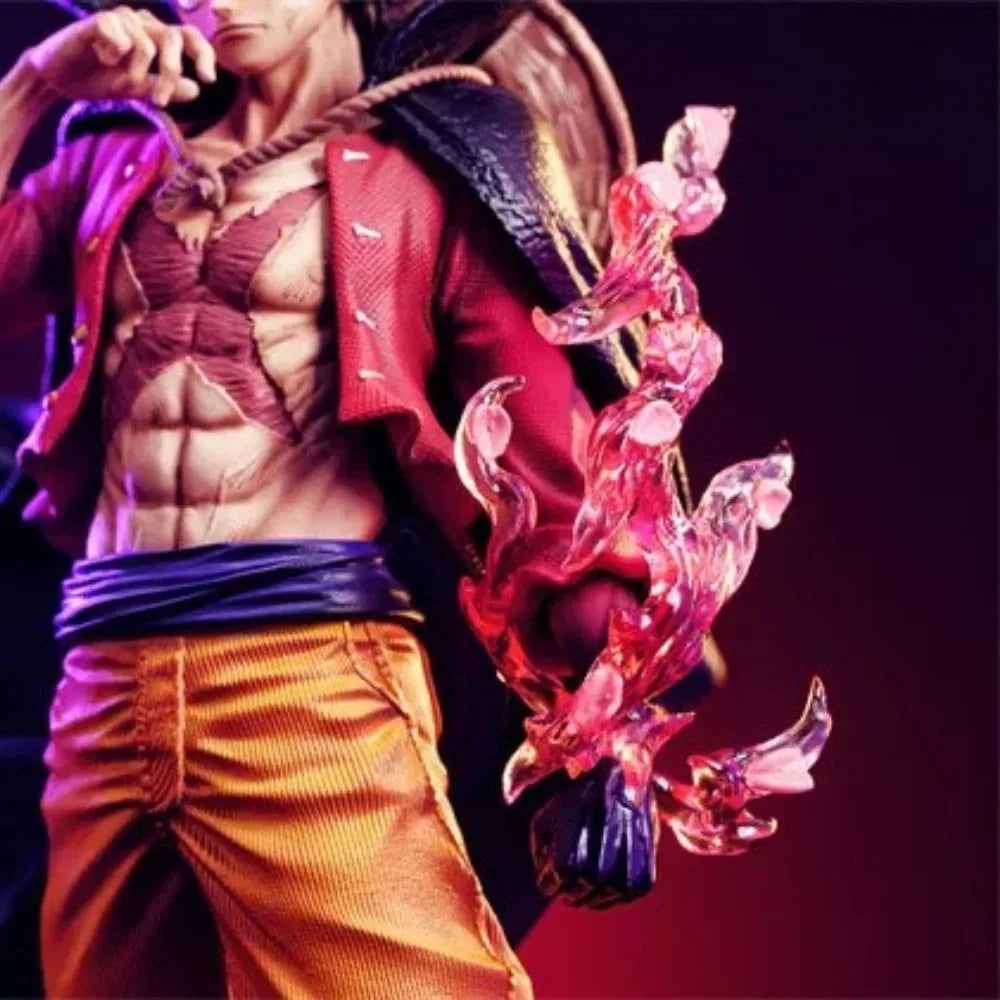 17cm Anime One Piece Luffy Figure Gear 5 Sun God Nika Figurine Statue Model PVC Collection Desktop Action Figure Toy Kid Gifts