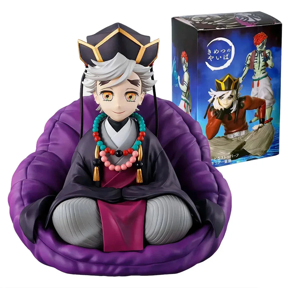 Bandai Anime Demon Slayer Figure Model Juuni Kitsuki Akaza Battle Figure Kimetsu No Yaiba Desktop Decoration Collection Gift