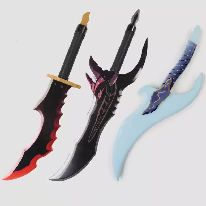 Solo Leveling Kanata Sword Mizushino Shun Anime Cosplay Prop Wooden Ninja Knife Real Size Japanese Katana Samurai Sabre Toy Gift
