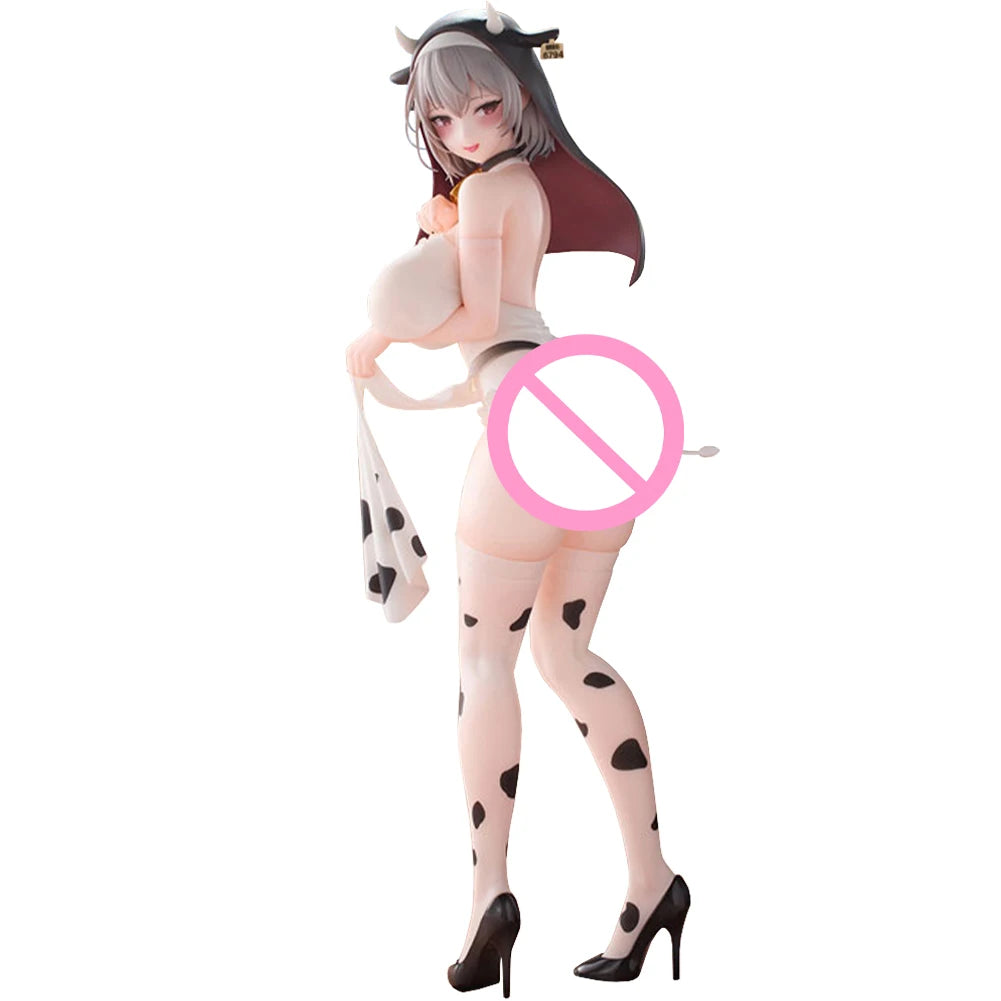 Illustration Anime Girl Figure Nyuugyuu Sister Ouko Action Figure Cow Girl Ouko Statue PVC Model Toys Collection Doll Gift