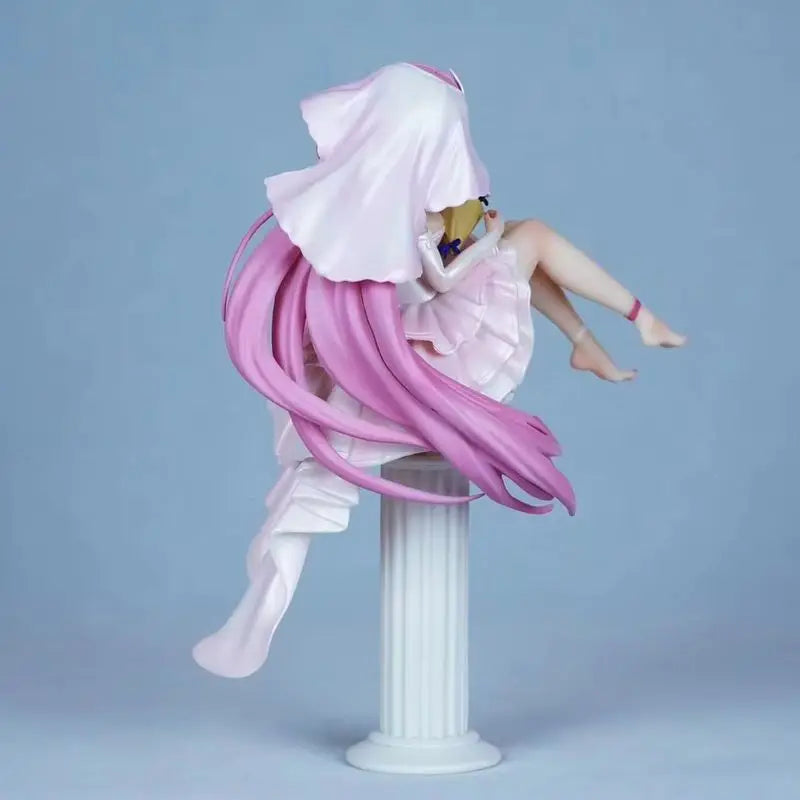 New 30cm Elysia Wedding Dress Anime Figure Pvc Model Collectible Desktop Ornamen Static model statue Surprise Gift