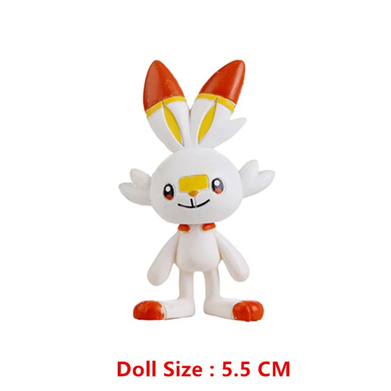 Pokemon Cartoons Anime Figure Pikachu Charmander Eevee Squirtle Cosplay Toys Model Figure Collection Dolls Birthday Gift