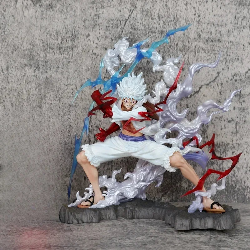 25cm One Piece Raiden Five Gear Nica Lightning Luffy Action Figure Model Statue Doll Toys Collection Decoration Model Toys Gift