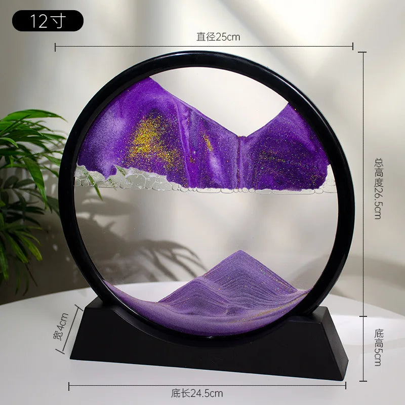 3d Quicksand Painting Desktop Ornaments Home Living Room Decoration Ecological Quicksand Painting Craft Decorations