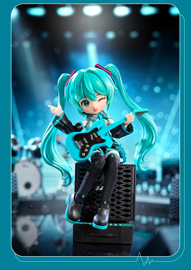 Blokees Hatsune Miku Action Figure DIY Joint Mobility Anime Assembly Figurine Toy Cartoon Doll Collection Figures Christmas Gift