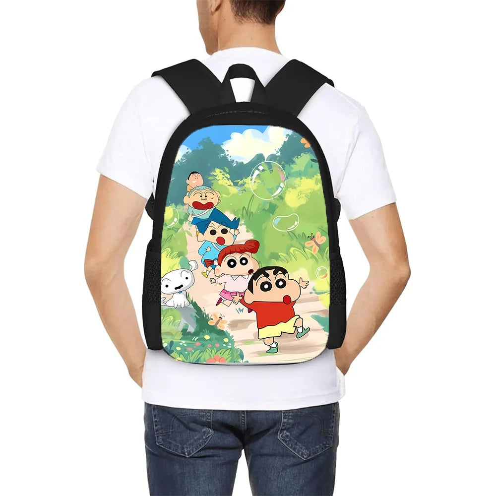Crayon Shin-chan SchoolBag Kindergarten Backpack Cute Cartoon Anime Knapsack Mochila Teenager Student Book Bag Bagpacks Rucksack