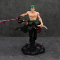 20CM Roronoa Zoro Figure Santōryū Santōryū Haoushoku Haki  Anime ONE PIECE Scene Decoration Model Toy Gift Collection  PVC