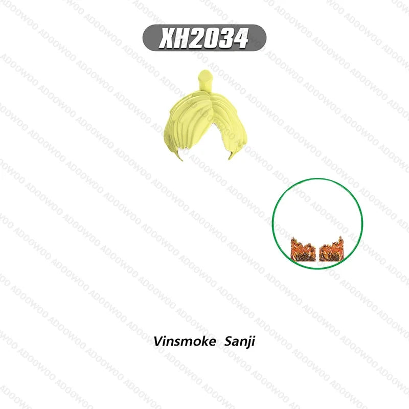 XH2030-XH2077 Japanese Anime Series Cartoon Building Block Figure Luffy Zoro Joba Mini Action Combination Desktop Accessory Toy