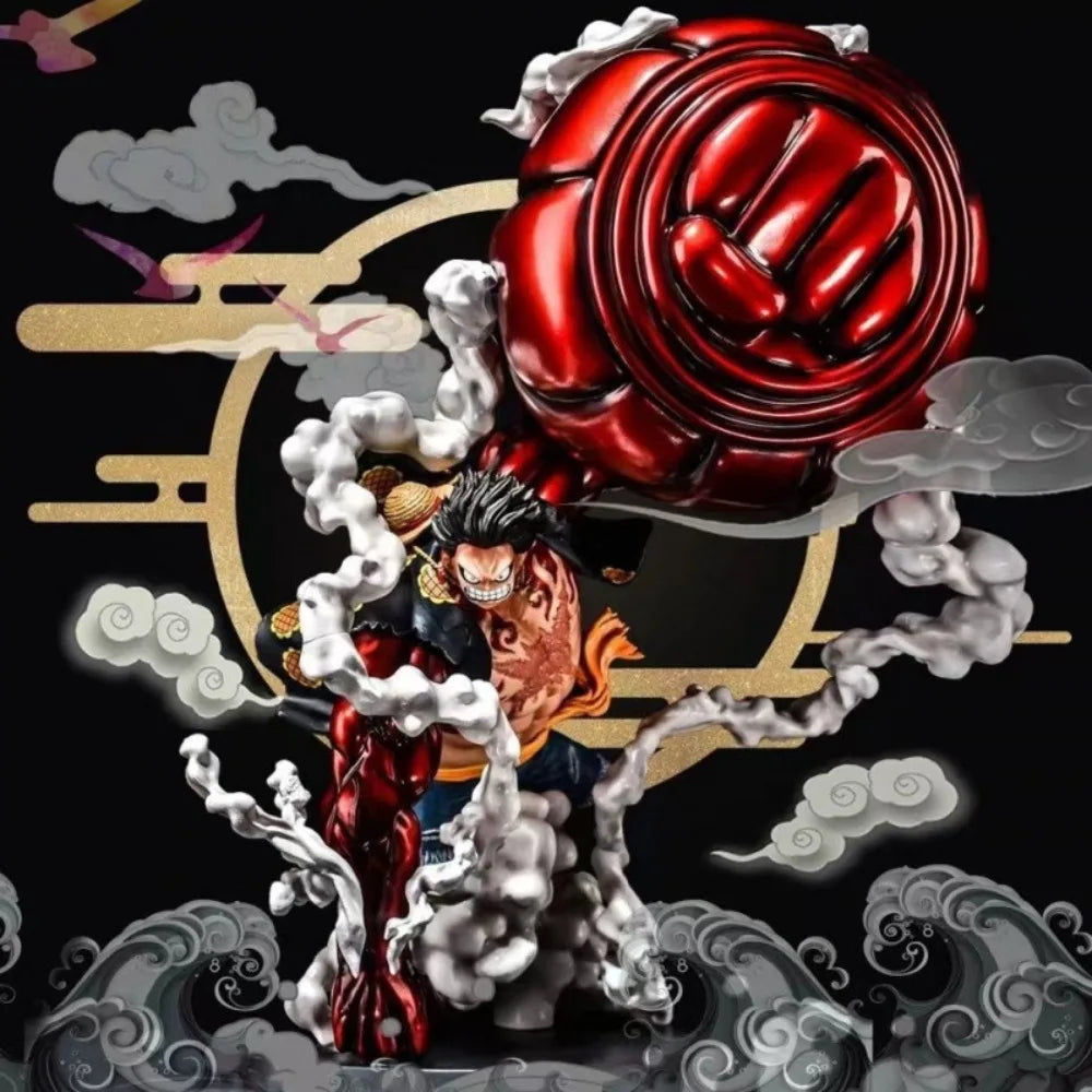 One Piece's hand and the country's fourth gear Lufei Ape King gun fist Meng Qi D Road Feinika hand GK model desktop ornaments